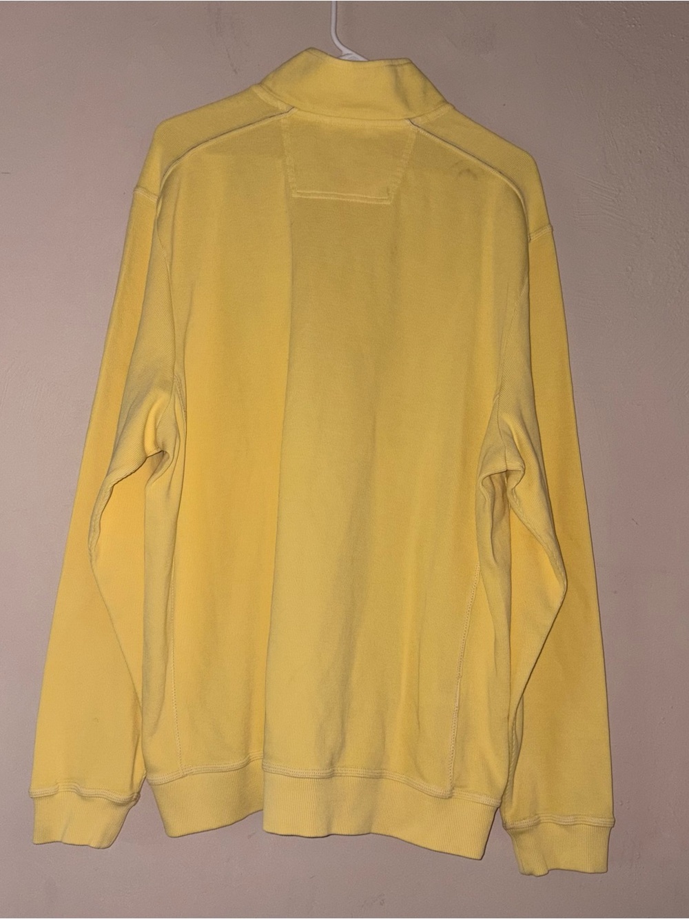 Tommy Bahama men’s 1/4 zip yellow pullover top XL - Picture 3 of 3